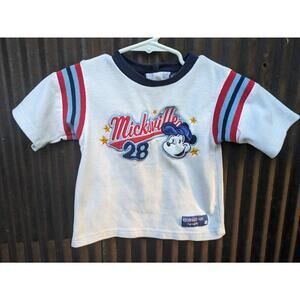 Vintage Micksville Baseball Shirt Size 24 Months Disney Main Street Jersey READ